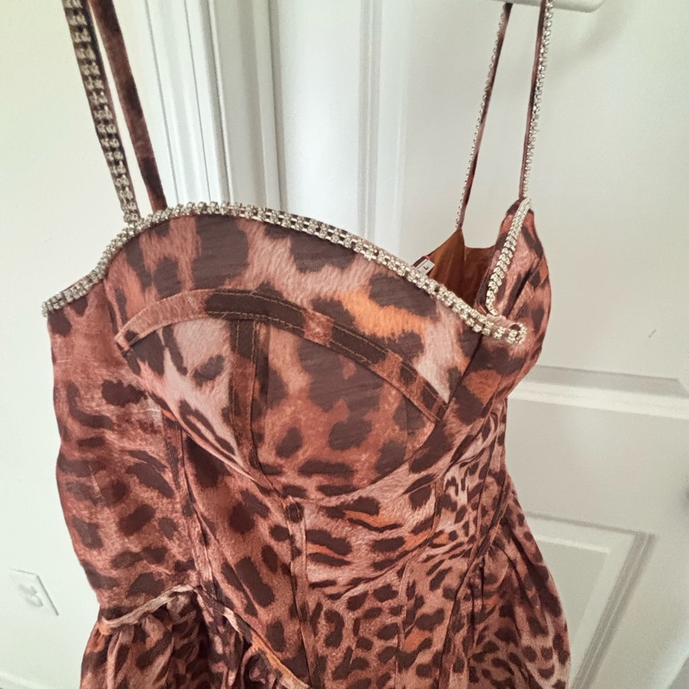 Leopard Print womens dress - Picture 6 of 7